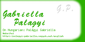 gabriella palagyi business card